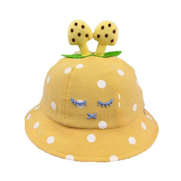 Chapéu Pbb Bolinhas Baby Amarelo
