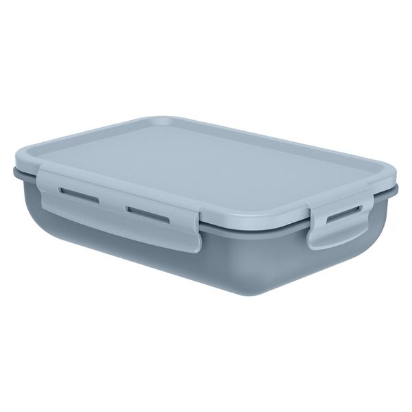 Marmita Hermética Retangular em Plástico Martiplast com Divisória Azul 310ml Marmita Hermética Retangular em Plástico Martiplast com Divisória Azul 310ml