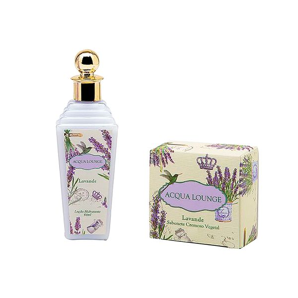 Kit Acqua Lounge Coffret Petit Lavande com Loção Hidratante 64ml e Sabonete Paris 40g