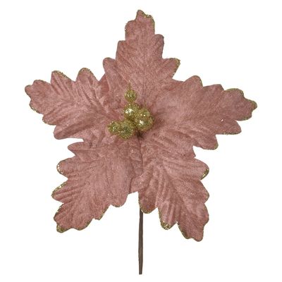 Haste Bico de Papagaio D&A com Glitter Rosé 15cm