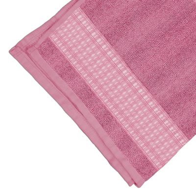 Jogo de Toalha Atlântica Nara 100% Algodão Rosa Sachê 3 Peças