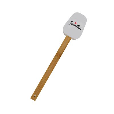 Espátula de Silicone com Cabo em Bambu Casambiente 32cm - Item Sortido
