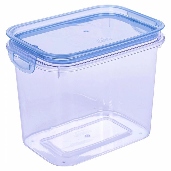 Pote para Mantimentos Hermético Plasútil Retangular Azul 1,8L Pote para Mantimentos Hermético Plasútil Retangular Azul 1,8L