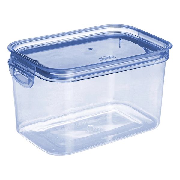 Pote para Mantimentos Hermético Plasútil Retangular 1,2L Azul Pote para Mantimentos Hermético Plasútil Retangular 1,2L Azul