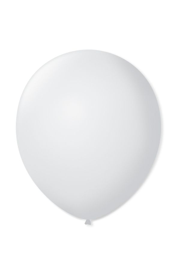 Balão São Roque Imperial Nº7 com 50 Unidades Branco Polar