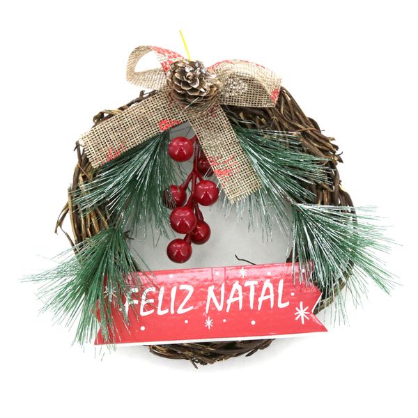 Guirlanda Feliz Natal Le 15cm Guirlanda Feliz Natal Le 15cm