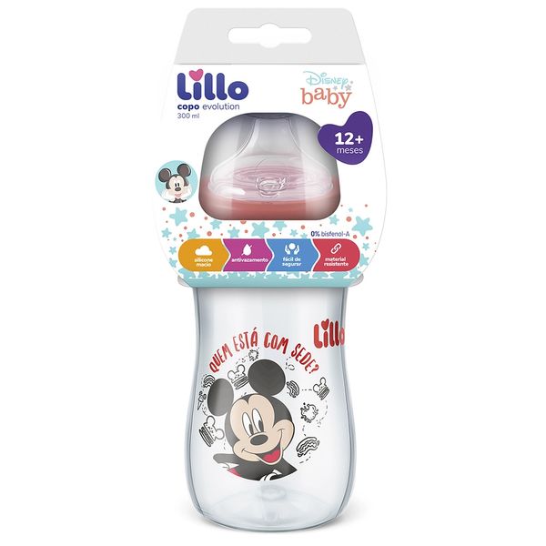 Copo Infantil Lillo Evolution Mickey 300ml Copo Infantil Lillo Evolution Mickey 300ml