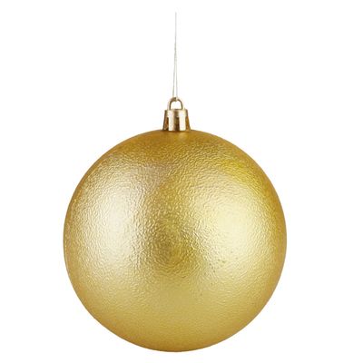 Kit Bola de Natal Elegance Dourado 3 Unidades 10cm