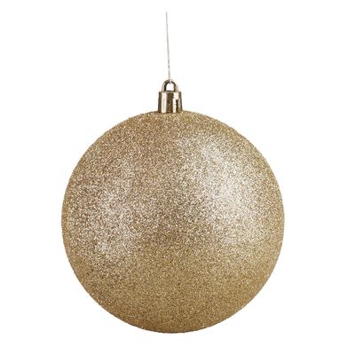 Kit Bola de Natal Elegance Dourado 3 Unidades 10cm