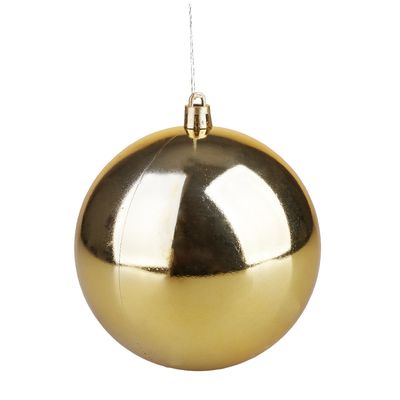 Kit Bola de Natal Elegance Dourado 3 Unidades 10cm