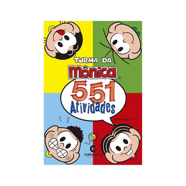 Livro Infantil Culturama 551 Atividades Turma da Mônica