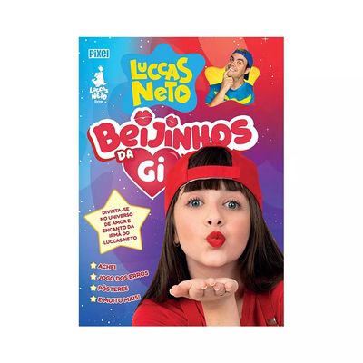 Livro Infantil Pixel Luccas Neto Beijinhos da Gi