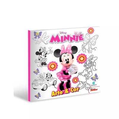 Livro Infantil Culturama Arte e Cor Disney Minnie