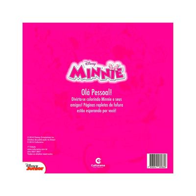 Livro Infantil Culturama Arte e Cor Disney Minnie