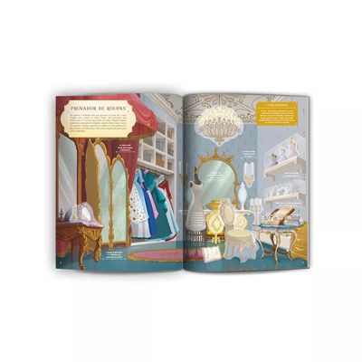 Livro Infantil Culturama Castelo Encantado Disney Cinderela com Adesivos
