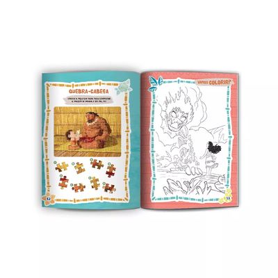 Livro Infantil Culturama Explorando Aventuras Moana com Tatuagens