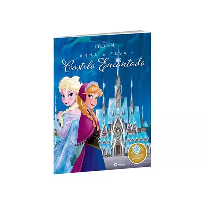Livro Infantil Culturama Castelo Encantado Disney Frozen com Adesivos