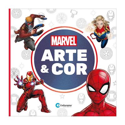 Livro Infantil Culturama Arte e Cor Marvel