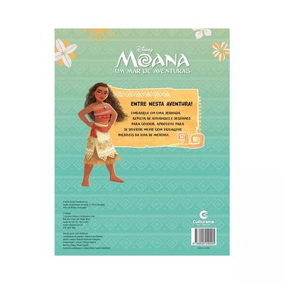 Livro Infantil Culturama Explorando Aventuras Moana com Tatuagens