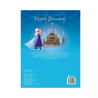 Livro Infantil Culturama Castelo Encantado Disney Frozen com Adesivos