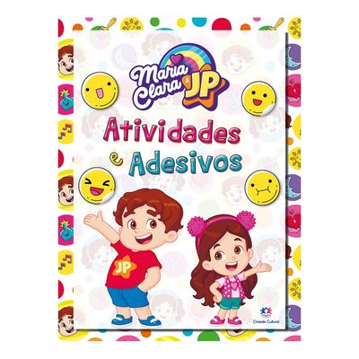 Livro Adesivos e Atividades Ciranda Cultural Maria Clara e JP