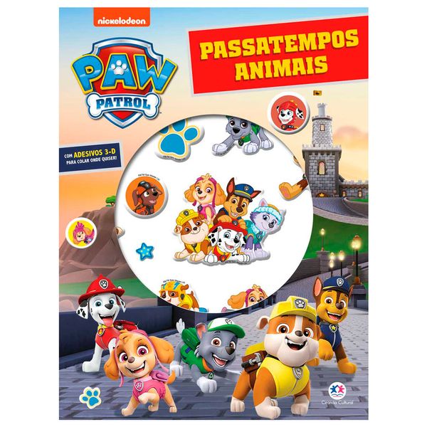 Livro Adesivos 3D Patrulha Canina 16650 - Ciranda