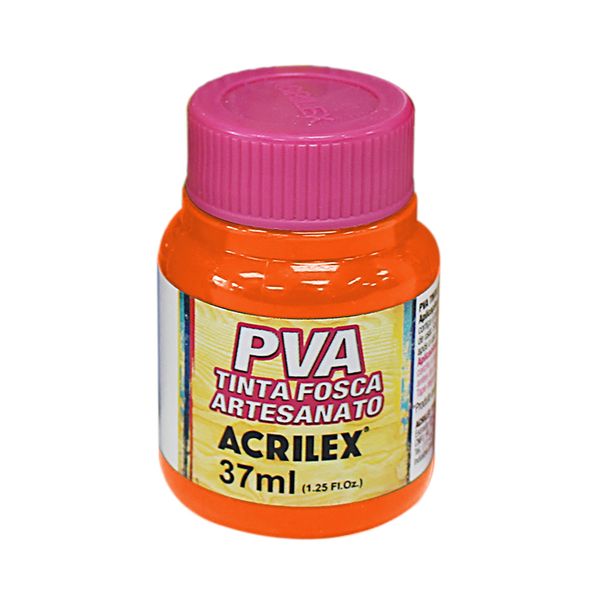 Tinta Pva Fosca para Artesanato 37ml Laranja