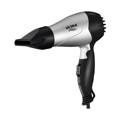 Secador de Cabelo Ultra Bivolt Cinza/Preto - SC-15