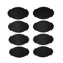 Etiqueta Adesiva de Papel Lousa Decorativa com 6 Unidades Preta Modelos Diversos - Item Sortido