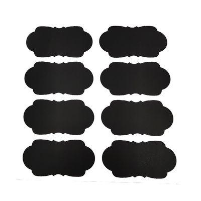 Etiqueta Adesiva de Papel Lousa Decorativa com 6 Unidades Preta Modelos Diversos - Item Sortido