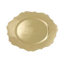 Sousplat de Plástico Le Clássico Dourado 33cm