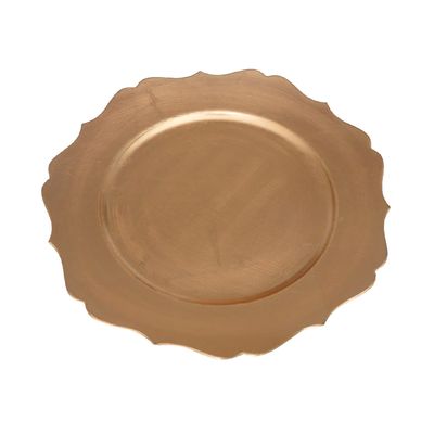 Sousplat de Plástico Le Clássico Dourado 33cm