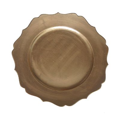 Sousplat de Plástico Le Clássico Dourado 33cm