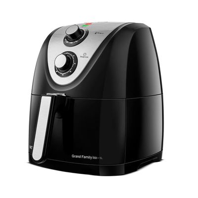 Fritadeira Elétrica Air Fryer Mondial Grand Family Inox AFN-50-BI 5L Preta - 220V