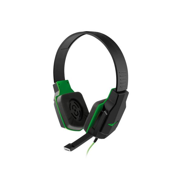 Headset Gamer Multilaser Conexão P2 Cabo de Nylon Preto e Verde Color Modelo PH146