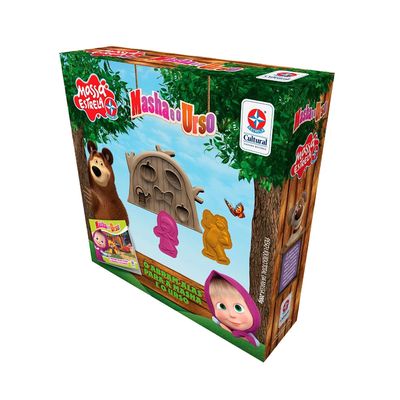 Massa Estrela Masha e Urso Livro
