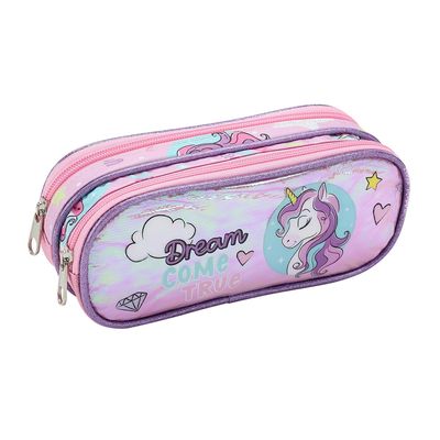 Estojo Duplo Infantil Seanite Sereia/Princesa - Item Sortido