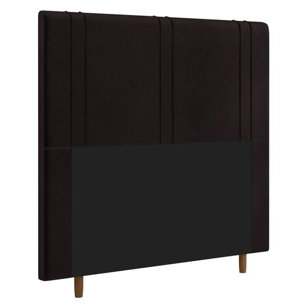 Cabeceira Cama Box Solteiro Vittória 90cm Corano Marrom - Desk Design