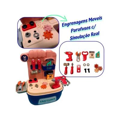 Maleta de Ferramentas Infantil com 24 Peças dede Brinquedo