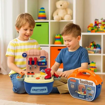Maleta de Ferramentas Infantil com 24 Peças dede Brinquedo