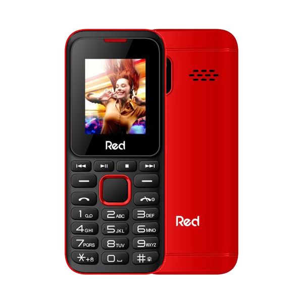 Celular Red Mobile Fit Music 2 Preto e Vermelho Dual Chip com Lanterna