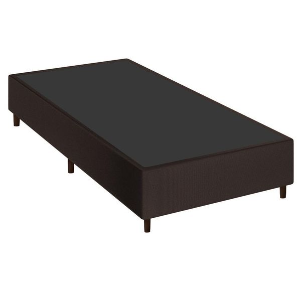 Base Cama Box Solteiro Pollare 88x188cm Corano Marrom - Desk Design