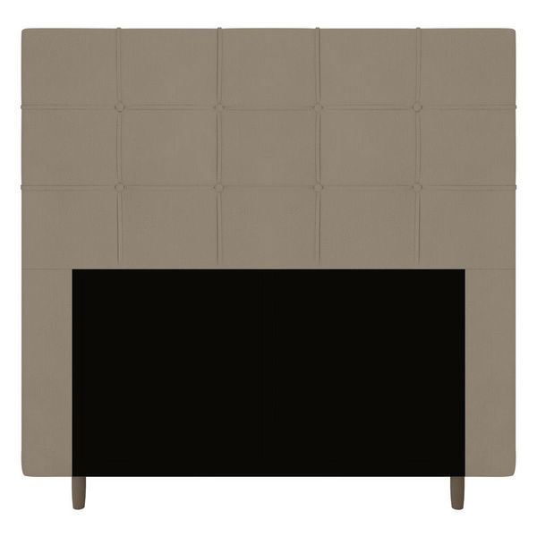 Cabeceira Cama Box Solteiro Leiria 90cm Suede Bege - Desk Design