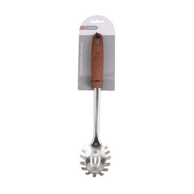 Pegador para Massas Le Madera em Inox com Cabo de Madeira