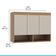 Guarda Roupa Modulado Armário Aéreo 3 Portas Selene Menu Móveis Carvalho