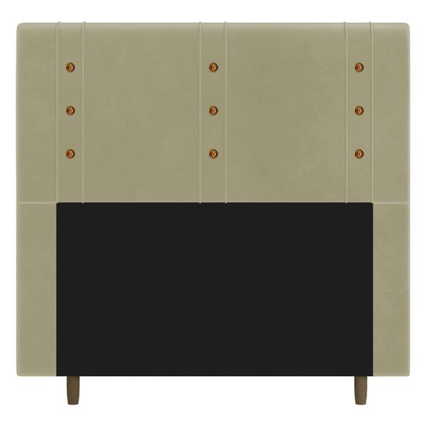 Cabeceira Cama Box Casal Queen Size Roma 160cm Suede Bege - Desk Design