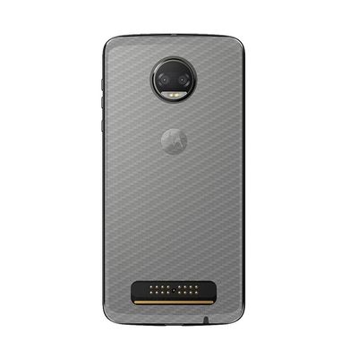 Película Traseira de Fibra de Carbono Transparente para Motorola Moto Z2 Force - Gorila Shield