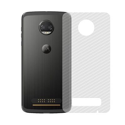 Película Traseira de Fibra de Carbono Transparente para Motorola Moto Z2 Force - Gorila Shield
