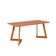 Conjunto de Mesa Retangular com Tampo MDF Caju e 6 Cadeiras Juparanã Linho Bege e Cinamomo