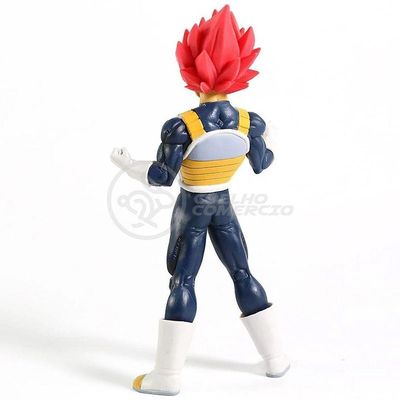 Boneco Vegeta Super Sayajin God Dragon Ball Z Super - 20Cm